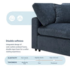 Moderno Divano Letto Modulare Cloud con Divano Sezionale a 6 Posti