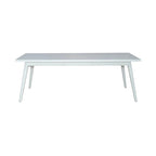 Set tavolo rettangolare 7 pezzi Capeside Cottage bianco e nero