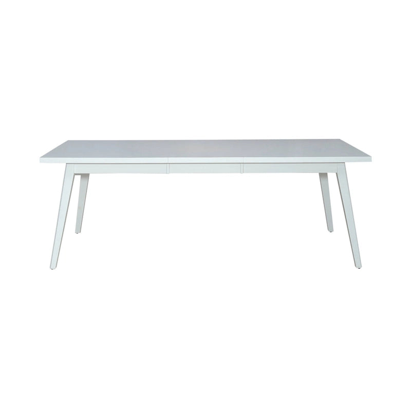 Set tavolo rettangolare 7 pezzi Capeside Cottage bianco e nero