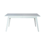 Set tavolo rettangolare 7 pezzi Capeside Cottage bianco e nero