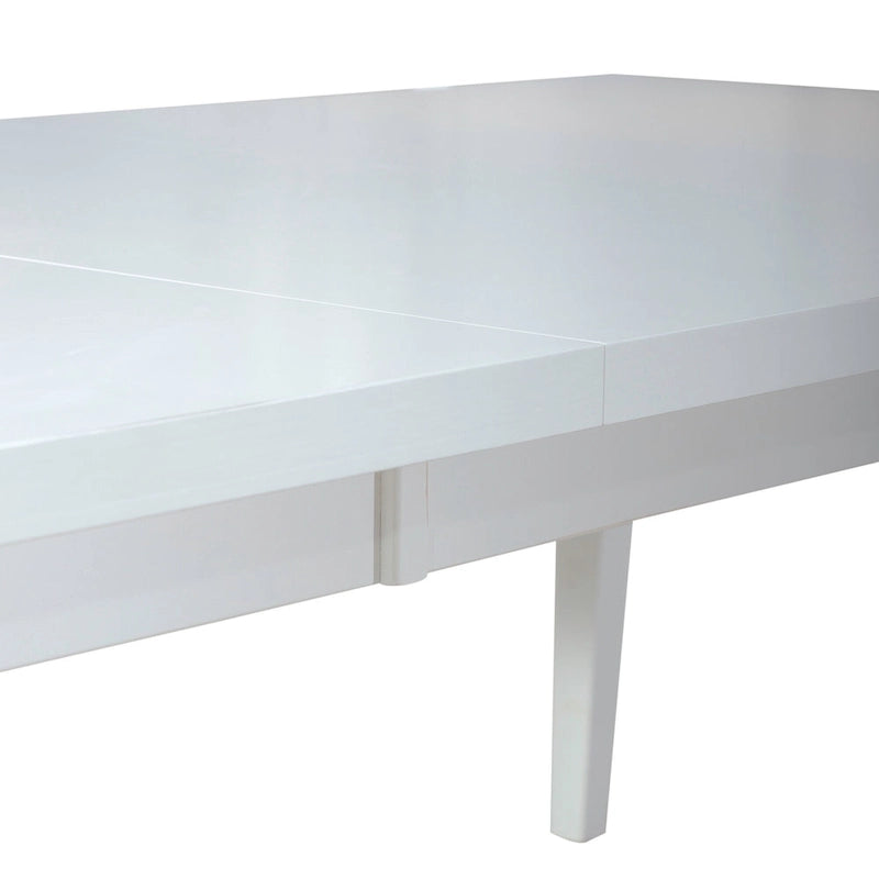 Set tavolo rettangolare 7 pezzi Capeside Cottage bianco e nero
