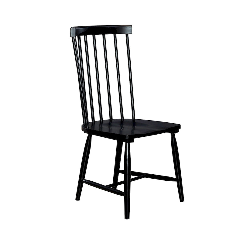 Set tavolo rettangolare 7 pezzi Capeside Cottage bianco e nero