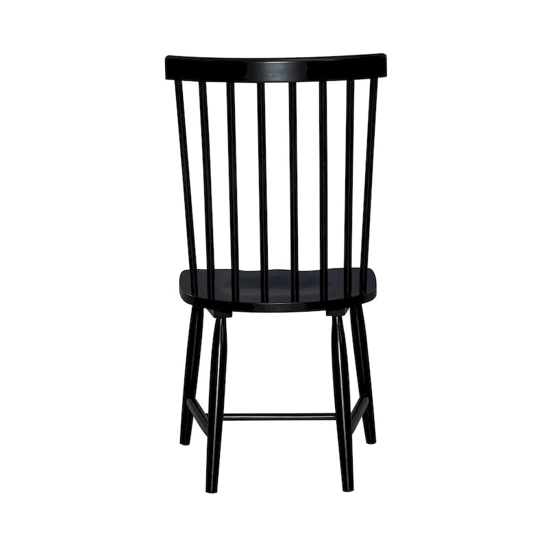 Set tavolo rettangolare 7 pezzi Capeside Cottage bianco e nero