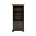 Libreria Direzionale con Ante, Completamente Assemblata, Marrone - 36L x 78A x 14P