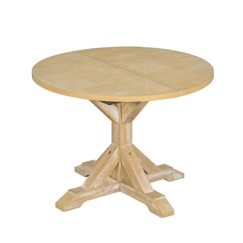 Tavolo da pranzo rustico con tavolo ovale allungabile