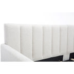 Letto da giorno doppio "Modern Velvet Twin Daybed" Epiphyllum con 2 cassetti e schienale trapuntato a coste di Christopher Knight Home