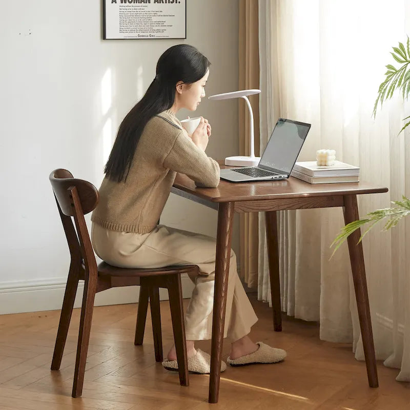 Sedia da pranzo in legno di rovere, grado FAS, legno naturale, 100% senza impurità, sedia in legno massello, sedia da tavolo